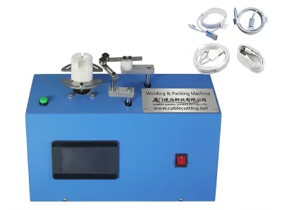 Автоматическая машина для намотки и упаковки USB-кабелей WPM-2024B