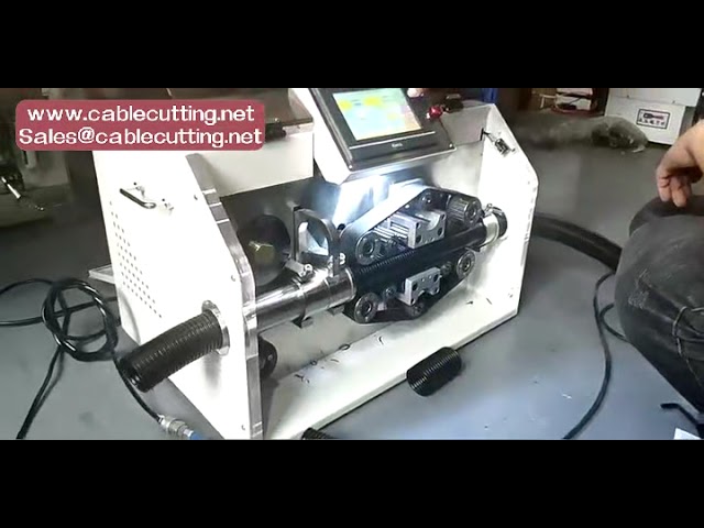 Оборудование для обработки гофрированных труб и жгутов проводов: станок для резки гофры, электрические пластиковые трубы