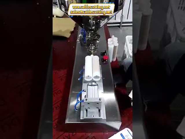 Пневматическая машина для фасовки герметика и пасты в картриджи | Упаковка силиконовой пасты