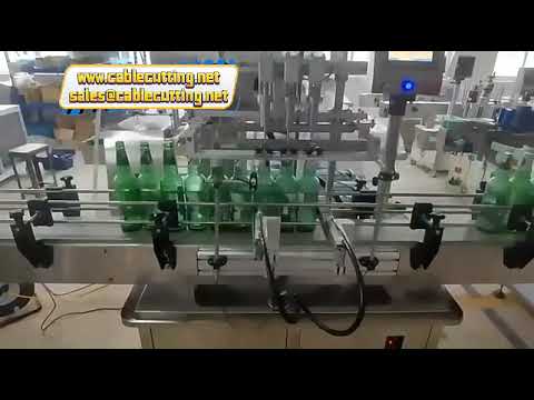 Автоматическая пневматическая линия розлива для маленьких круглых бутылок: пиво, мед, пасты