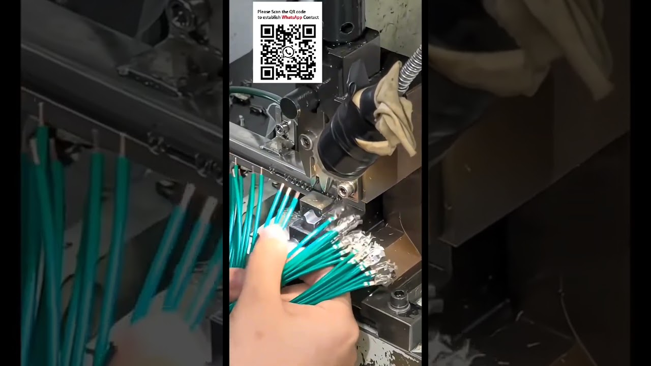 Автоматическая машина для опрессовки штучных контактов с вибрационным питателем и аппликатором