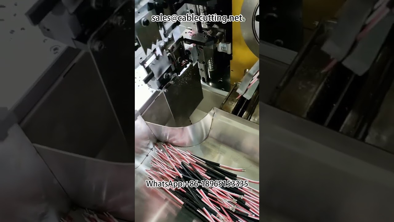 Автоматическая зачистка провода внутри и снаружи + обжим клемм и установка наконечников