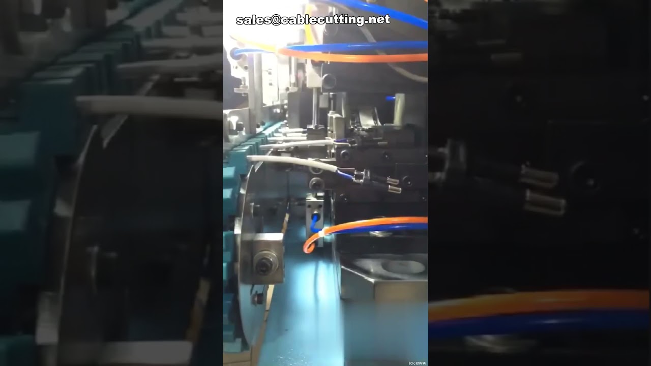 Автоматический станок для обжима двухштырьковых разъемов | Высокоточный обжим проводов