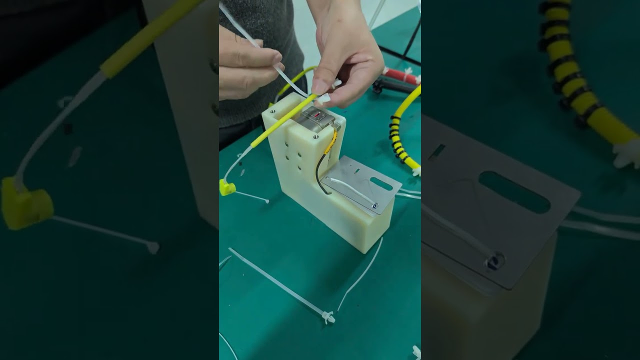Компактная автоматическая машина для кабельных стяжек Легко затягивает и обрезает стяжки типа «елочка» для автомобильных жгутов