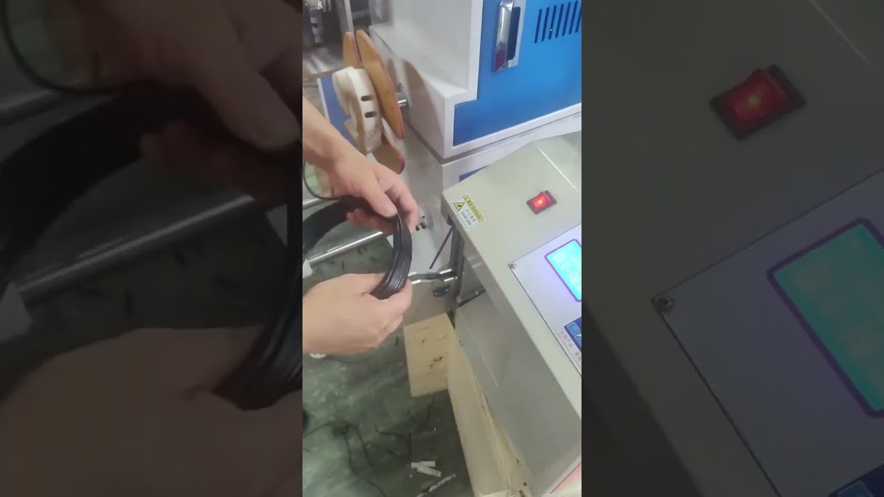 Экономьте время: машина для измерения, зачистки и смотки провода! #завод #оборудование
